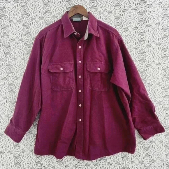 Vintage *USA* Ozark Wilderness Flannel Button Up Long sleeve Men's Shirt XL - Picture 1 of 7